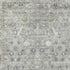 8' X 10' Pewter And Ivory Oriental Washable Area Rug With UV Protection