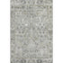 8' X 10' Pewter And Ivory Oriental Washable Area Rug With UV Protection