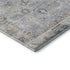 9' X 12' Sky Blue And Ivory Oriental Washable Area Rug With UV Protection