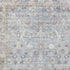 9' X 12' Sky Blue And Ivory Oriental Washable Area Rug With UV Protection