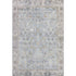 9' X 12' Sky Blue And Ivory Oriental Washable Area Rug With UV Protection