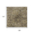 9' X 12' Brown And Beige Oriental Washable Area Rug With UV Protection