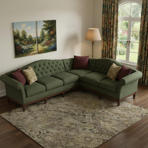 9' X 12' Brown And Beige Oriental Washable Area Rug With UV Protection
