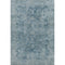 5' X 8' Blue And Gray Oriental Washable Area Rug With UV Protection