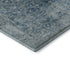 5' X 8' Blue And Gray Oriental Washable Area Rug With UV Protection