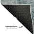 8' X 10' Blue And Gray Oriental Washable Area Rug With UV Protection