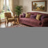 5' X 8' Merlot And Pink Oriental Washable Area Rug With UV Protection
