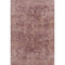 5' X 8' Merlot And Pink Oriental Washable Area Rug With UV Protection