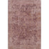 5' X 8' Merlot And Pink Oriental Washable Area Rug With UV Protection