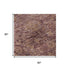 5' X 8' Merlot And Pink Oriental Washable Area Rug With UV Protection