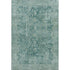 9' X 12' Teal And Beige Oriental Washable Area Rug With UV Protection