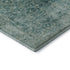 9' X 12' Teal And Beige Oriental Washable Area Rug With UV Protection