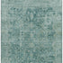 9' X 12' Teal And Beige Oriental Washable Area Rug With UV Protection