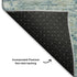 5' X 8' Blue And Ivory Oriental Washable Area Rug With UV Protection