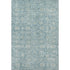 5' X 8' Blue And Ivory Oriental Washable Area Rug With UV Protection