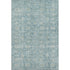 8' X 10' Blue And Ivory Oriental Washable Area Rug With UV Protection