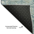 8' X 10' Blue And Ivory Oriental Washable Area Rug With UV Protection