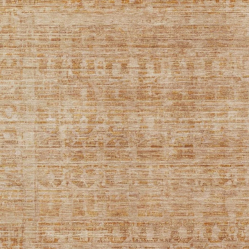 5' X 8' Coral And Peach Oriental Washable Area Rug With UV Protection