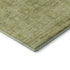 8' Sage And Mint Green Oriental Washable Round Rug With UV Protection