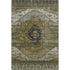 5' X 8' Brown Ivory And Gray Oriental Washable Area Rug With UV Protection