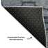 5' X 8' Blue Gray And Charcoal Oriental Washable Area Rug With UV Protection