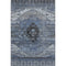 8' X 10' Blue Gray And Charcoal Oriental Washable Area Rug With UV Protection