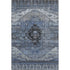 8' X 10' Blue Gray And Charcoal Oriental Washable Area Rug With UV Protection