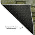 8' X 10' Olive Green Gray And Ivory Oriental Washable Area Rug With UV Protection