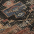 8' X 10' Rust Gray And Beige Oriental Washable Area Rug With UV Protection