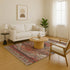 8' X 10' Rust Gray And Beige Oriental Washable Area Rug With UV Protection