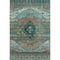 8' X 10' Teal Copper And Gold Oriental Washable Area Rug With UV Protection