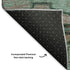 8' X 10' Teal Copper And Gold Oriental Washable Area Rug With UV Protection