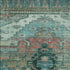 8' X 10' Teal Copper And Gold Oriental Washable Area Rug With UV Protection