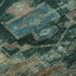 9' X 12' Teal Copper And Gold Oriental Washable Area Rug With UV Protection