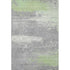 8' X 10' Artichoke Green Gray And Silver Abstract Washable Area Rug With UV Protection