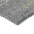 8' X 10' Artichoke Green Gray And Silver Abstract Washable Area Rug With UV Protection