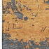 8' X 10' Blue Orange And Ivory Abstract Washable Area Rug With UV Protection