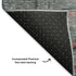 5' X 8' Coral Pink And Gray Abstract Washable Area Rug With UV Protection