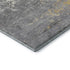 8' X 10' Gold Gray And Ivory Abstract Washable Area Rug With UV Protection