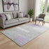 5' X 8' Lavender And Ivory Abstract Washable Area Rug With UV Protection