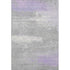 8' X 10' Lavender And Ivory Abstract Washable Area Rug With UV Protection