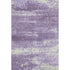 8' X 10' Purple And Ivory Abstract Washable Area Rug With UV Protection
