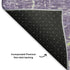 8' X 10' Purple And Ivory Abstract Washable Area Rug With UV Protection