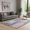 5' X 8' Blush And Gray Abstract Washable Area Rug With UV Protection