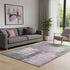 5' X 8' Blush And Gray Abstract Washable Area Rug With UV Protection
