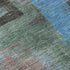 5' X 8' Sky Blue Gray And Silver Abstract Washable Area Rug With UV Protection