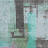9' X 12' Teal Gray And Silver Abstract Washable Area Rug With UV Protection