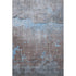8' X 10' Sky Blue Gray And Silver Abstract Washable Area Rug With UV Protection