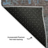 8' X 10' Sky Blue Gray And Silver Abstract Washable Area Rug With UV Protection