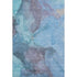 5' X 8' Blue And Gray Abstract Washable Area Rug With UV Protection